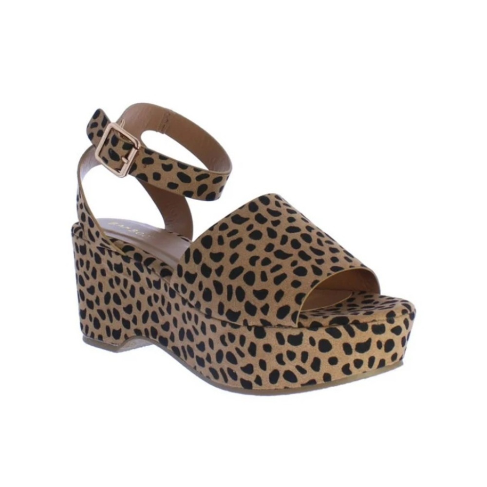 Bamboo Wedge Sandal Chunky Platform